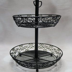 Tablecraft Mediterranean Series Two Tier Display Basket